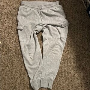 Gray Cargo Sweatpants
